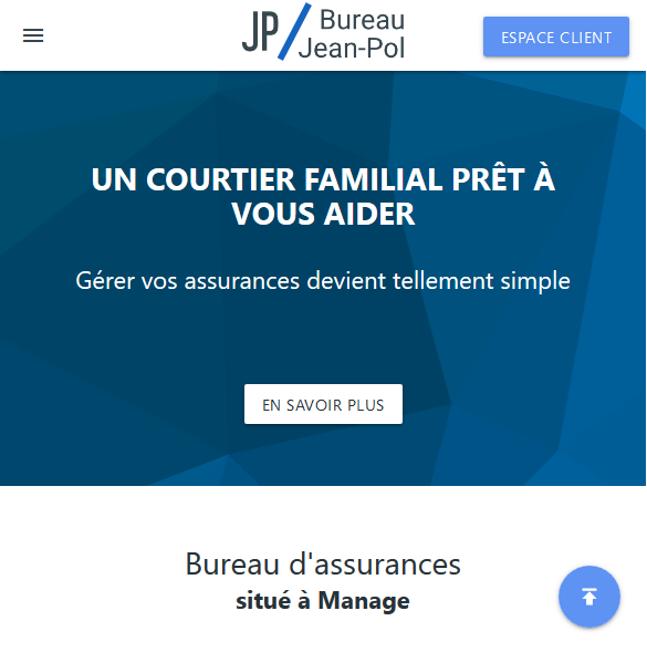 Bureau Jean-Pol Landing page
